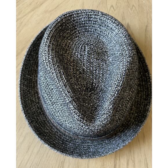 PETER GRIMM Mens Fedora Hat Paper Black Speckle Vacation Hipster Retro Packable - Picture 3 of 13